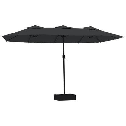 Sombrilla De Jardín Doble Negro 449x245 Cm_0