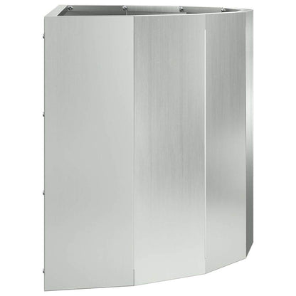 Jardinera Plateado 60 X 30 X 35 Cm Acero Galvanizado_5