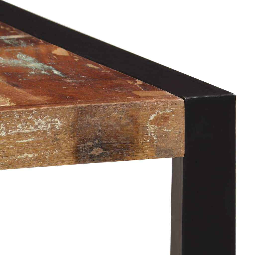 Mesa De Comedor De Madera Maciza Reciclada 160x80x75 Cm_2
