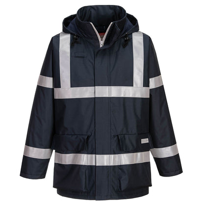 Chaqueta Antiestática E Ignífuga Bizflame Rain / Xxxl / Azulina_0