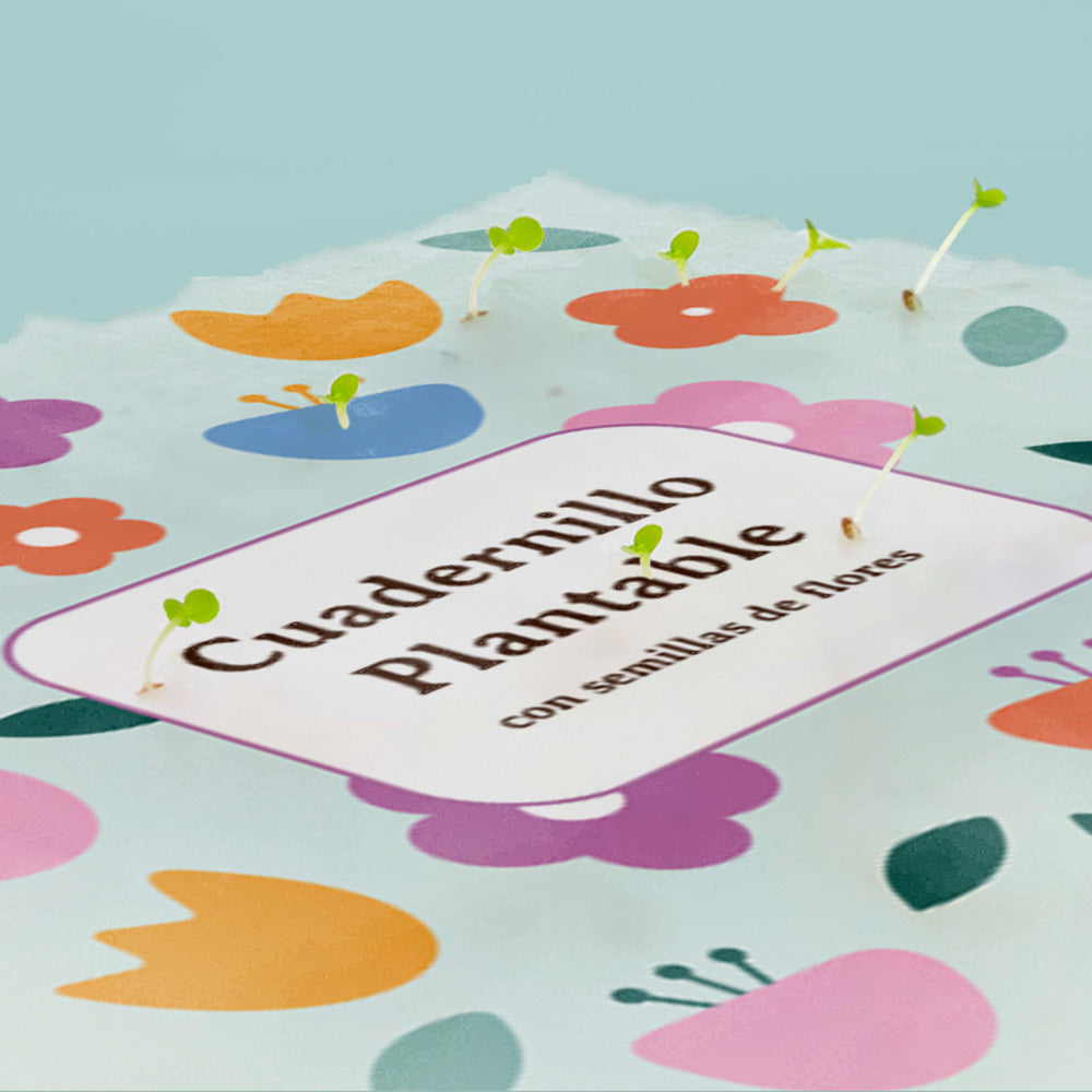Cuaderno Plantable A5 Con Semillas De Flores | Escribe, Planta Y Hazlo Florecer | Detalle Original_2