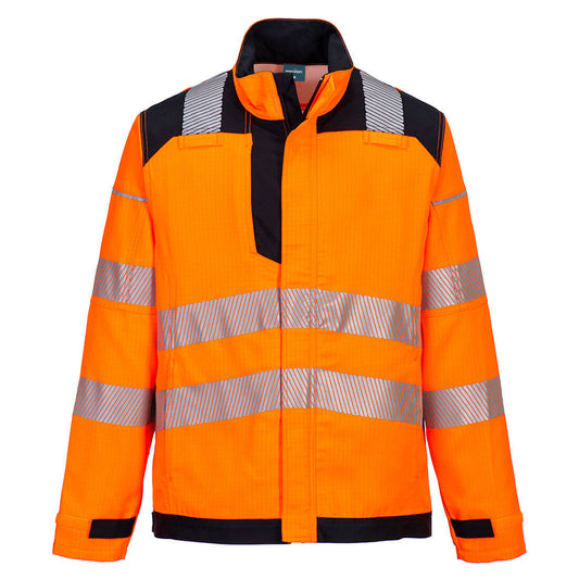 Chaqueta De Trabajo Pw3 Fr Hvo - Alta Visibilidad Y Resistencia / Xxl / Naranja-negro_0
