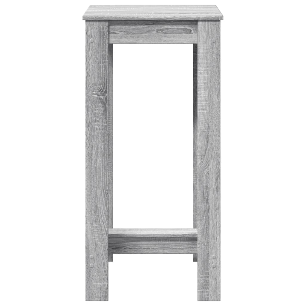 Mesa Alta De Bar Madera Ingeniería Gris Sonoma 51x50x103,5 Cm_2