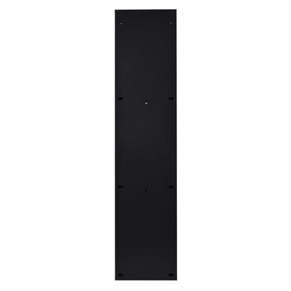 Top Cubo De Basura Y Reciclaje De Acero De 3 Cubos Multiusos, Negro, 133,5 X 30,5 X 24,5 Cm_5