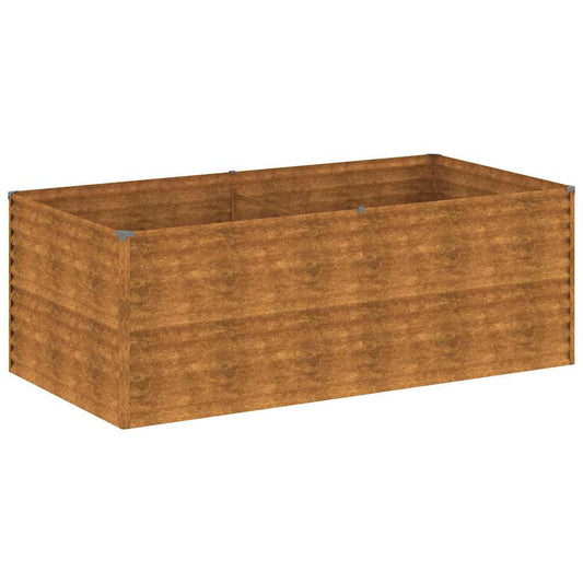Jardinera De Acero Corten 196x100x69 Cm_0