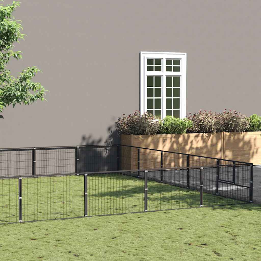 Perrera Acero 50 M² Negra_1
