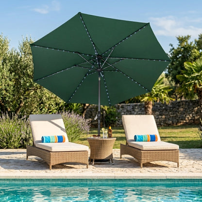 Parasol Led Inclinable De 2,7 M – Verde_3
