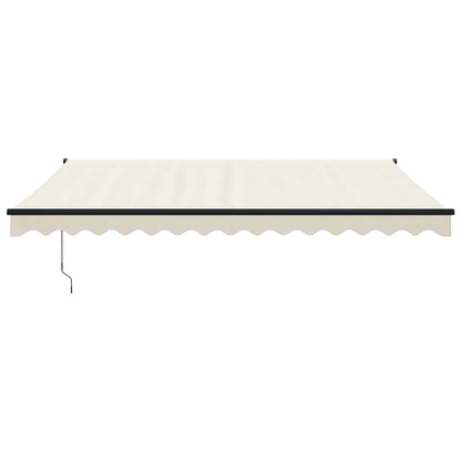 Toldo Retráctil Aluminio Y Tela Color Crema 4,5x3 M_2