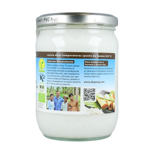 Aceite de coco desodorizado Dr. Goerg 500 ml