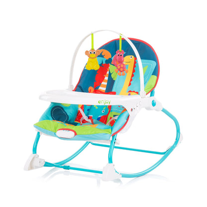Hamaca Infantil Con Sonidos Y Vibración Enjoy Blue_0