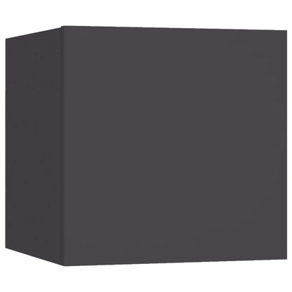 Mesitas De Noche 2 Uds Madera Ingeniería Gris 30,5x30x30 Cm_3