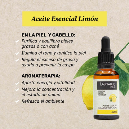 Aceite de Limón 100% Puro | Purificante y Tonificante Natural | Ilumina y Equilibra La Piel | Uso Facial y Aromaterapia_1