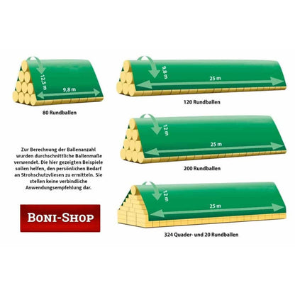 Vlies Proteccion Paja 140g/m², Protector Pacas Heno, 9,8m X 25m (245m²)_2