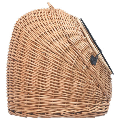 Vidaxl Transportín Para Gatos Sauce Natural 60x45x45 Cm_5