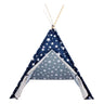 Well Home - Tipi De Poliéster Diseño De Estrellas Color Azul 103x103x160cm