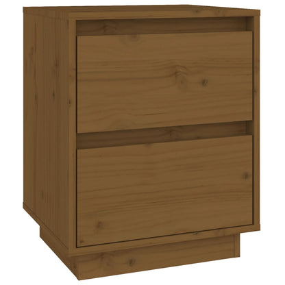Mesitas De Noche 2 Uds Madera De Pino Marrón Miel 40x35x50 Cm_4