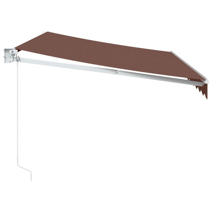 Toldo Retráctil Manual Marrón 350x250 Cm_3