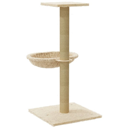 Vidaxl Rascador Para Gatos Con Poste De Sisal Crema 74 Cm_5