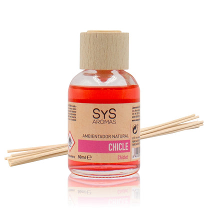 Ambientador Mikado Chicle SYS Aromas 50 ml | Aroma Dulce y Afrutado | Alegre y Estimulante_0