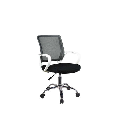 Silla Despacho De Diseño Moderno Giratoria Elevable Acabado Negro, 53 Cm(ancho) 79/91 Cm(_0