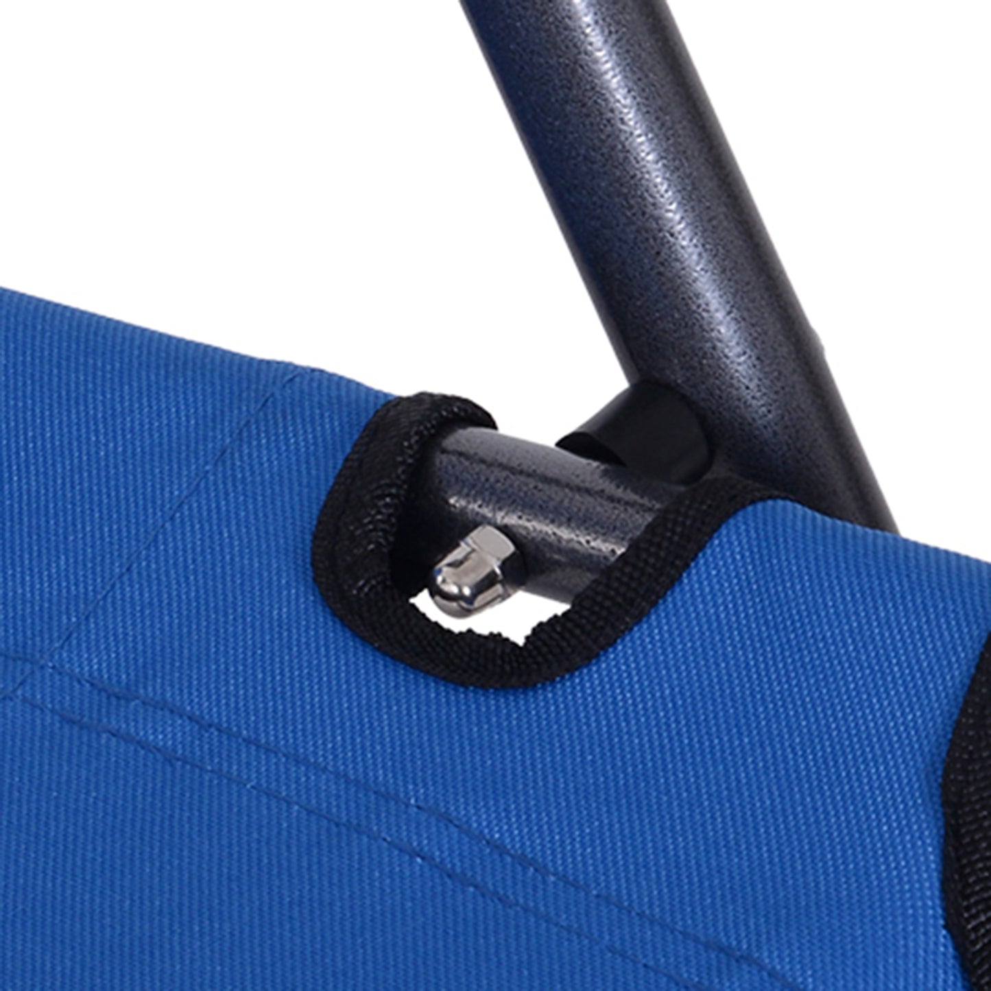Outsunny Tumbona Reclinable Y Plegable Con Respaldo Ajustable 135x60x89 Cm Azul_4
