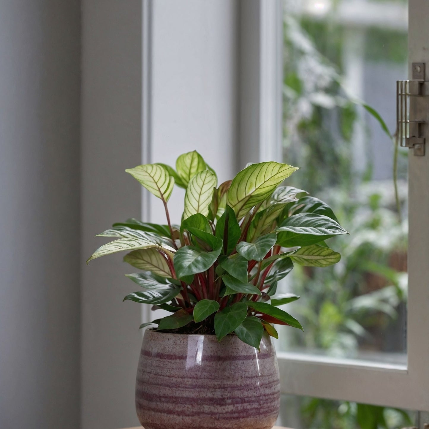 Planta De Oración - 2 Pzs - Ctenanthe 'amagris' - Altura 20-30cm - ⌀12cm