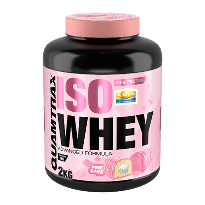 Isowhey - 2kg - Pantera Rosa - Pastelito De Fresa - Proteína De Aislado De Suero Isolate - Quamtrax_0