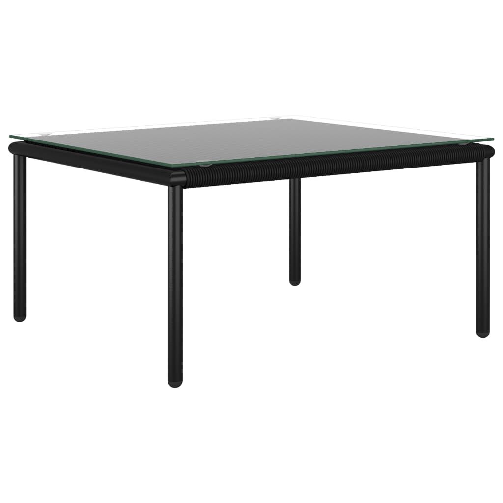 Vidaxl Juego De Muebles De Jardín 6 Piezas Con Cojines Pvc Negro_3