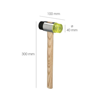 Martillo Chapista De Goma Ø 40 Mm. Martillo De Goma, Maza De Goma, Martillo Abolladuras_1