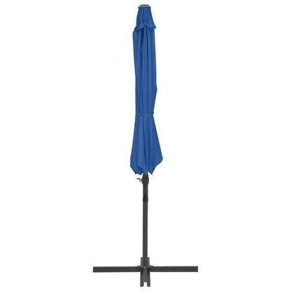 Vidaxl Sombrilla De Jardín Voladiza Palo De Acero Azul Azure 300 Cm_3