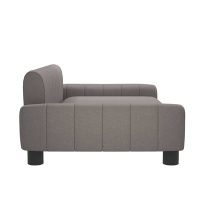 Cama Para Perros De Tela Gris Taupe 90x53x30 Cm / Vetonek_3