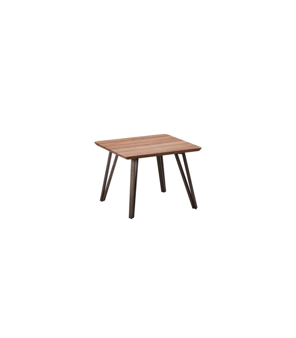 Mesa Rincón Cádiz En Acabado Roble/negro 45 Cm(alto)60 Cm(ancho)60 Cm(largo)_0