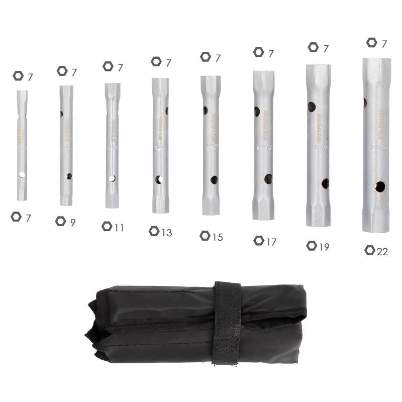 Juego Llaves Tubo Tubular Wolfapck 8 Piezas_2