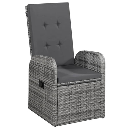 Vidaxl Juego De Comedor Para Jardín De 7 Piezas Gris_4