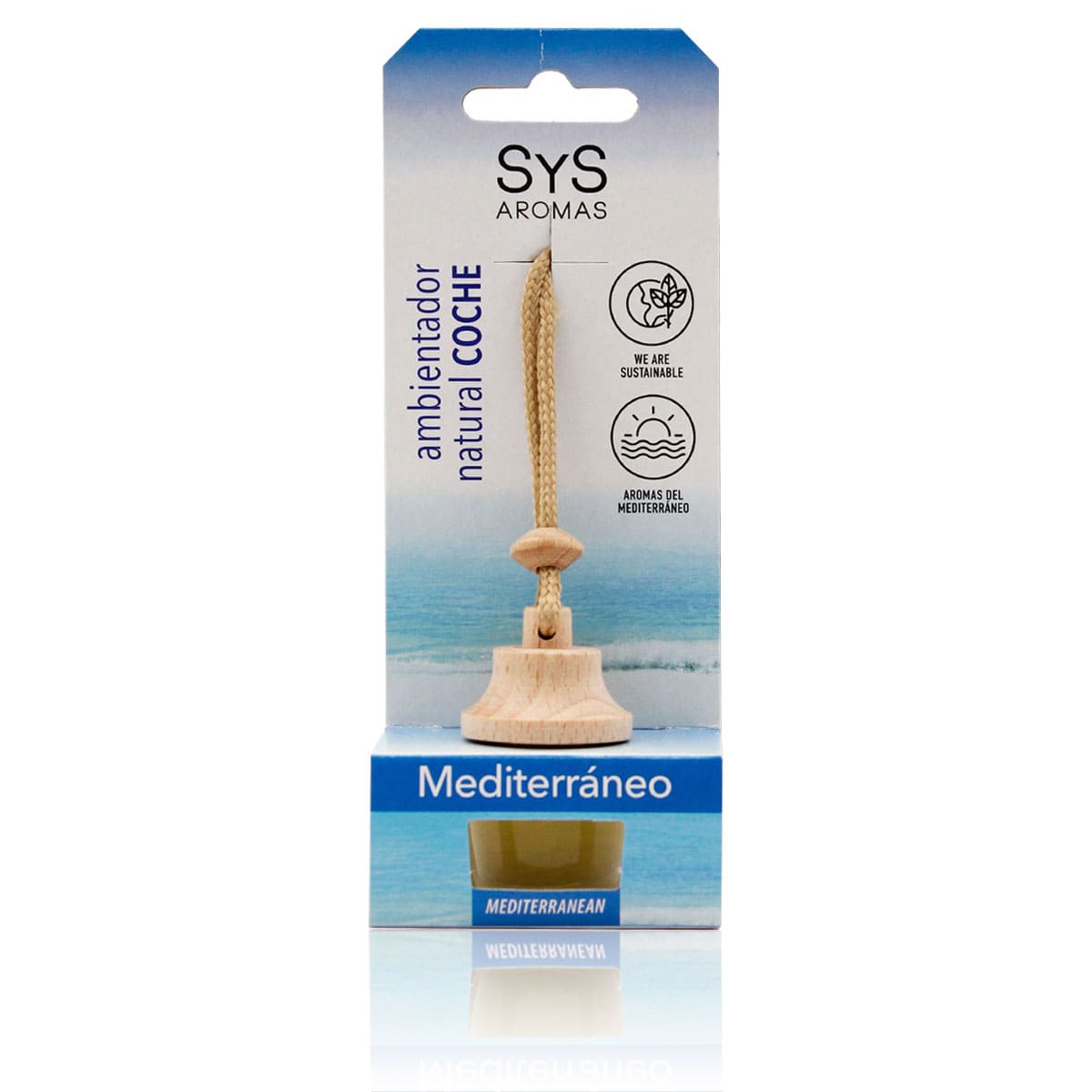 Ambientador Coche Mediterráneo SYS Aromas Style 7 ml | Aroma Fresco y Cítrico | Ligero y Luminoso_0