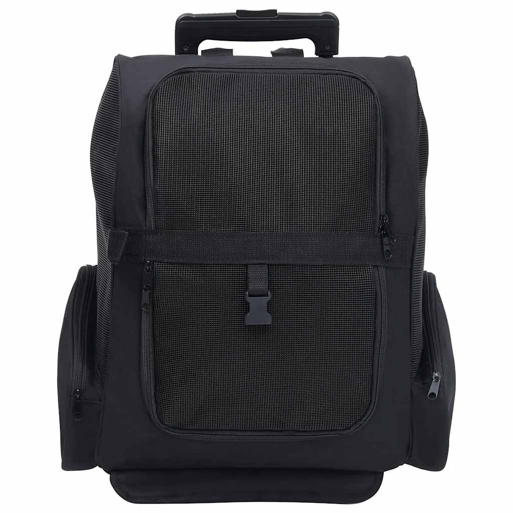 Vidaxl Carro Plegable Para Mascotas Multiusos Negro_1