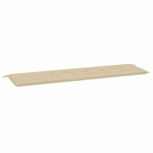 Vidaxl Cojín De Banco De Jardín Tela Oxford Beige 180x50x3 Cm_0