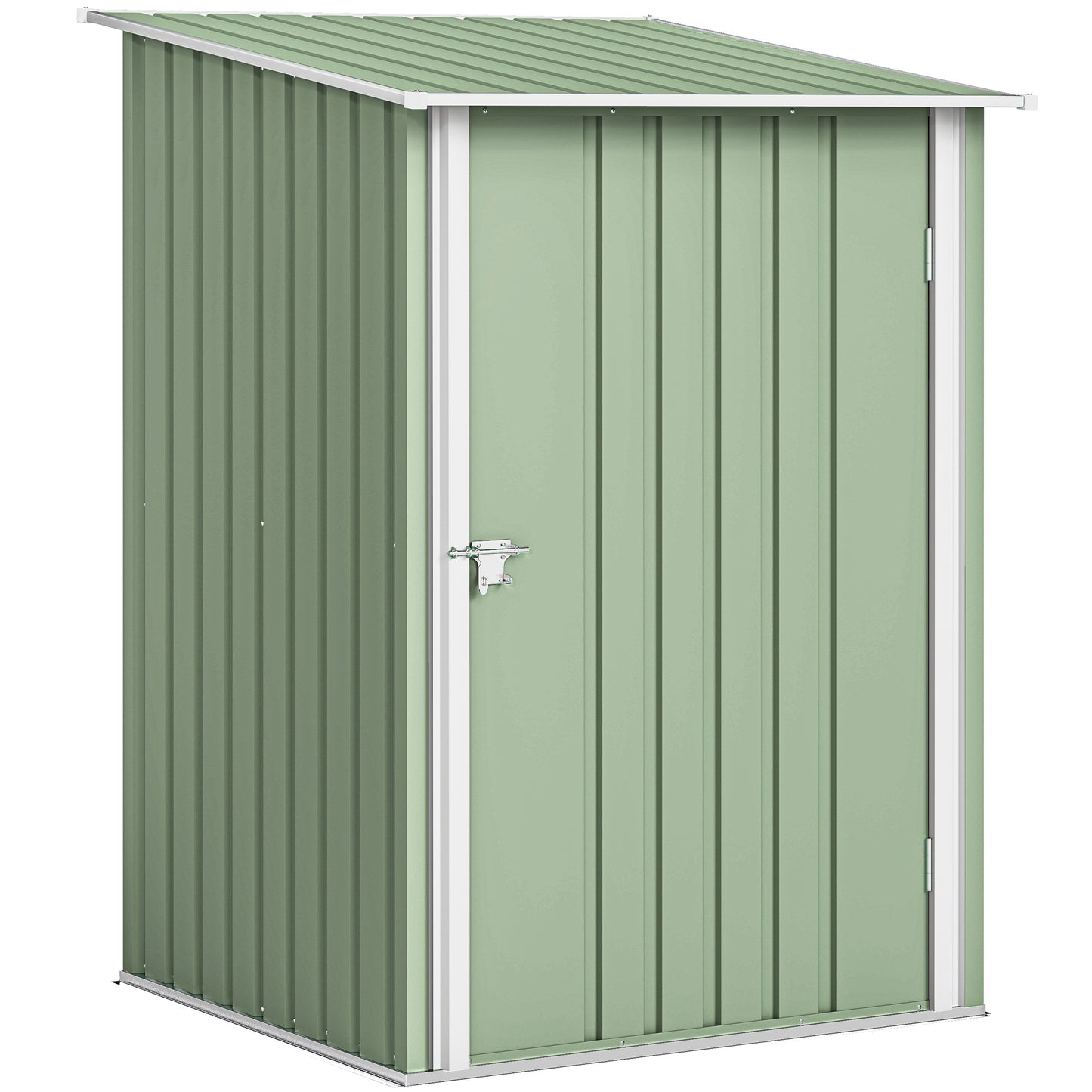 Outsunny Cobertizo De Jardín De Exterior 0,92 M² 100x103x160 Cm Verde Claro_0