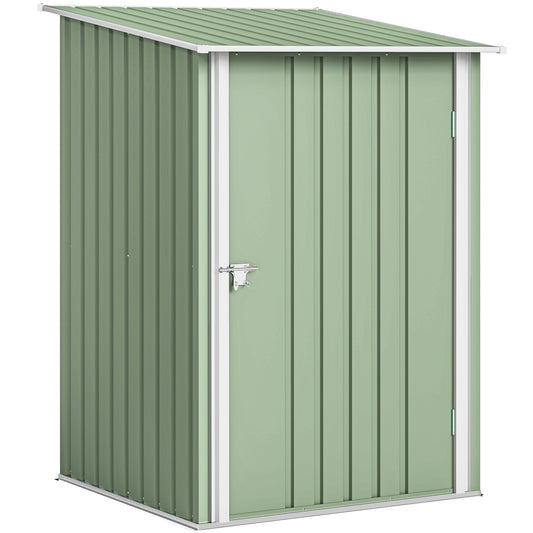 Outsunny Cobertizo De Jardín De Exterior 0,92 M² 100x103x160 Cm Verde Claro_0