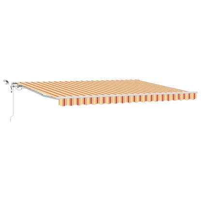 Toldo Retráctil Amarillo Y Naranja 450 X 350 Cm Poliéster_0