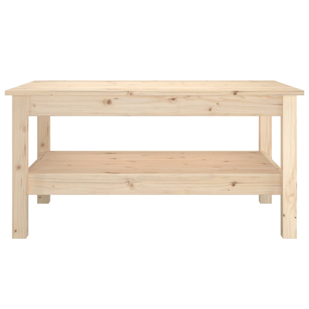 Mesa De Centro De Madera Maciza De Pino 80x50x40 Cm_1