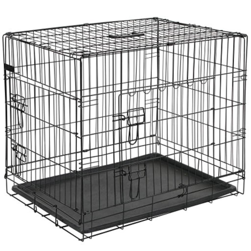 @pet Transportín Para Perros Metal Negro 63x44x50,5 Cm 15001_0