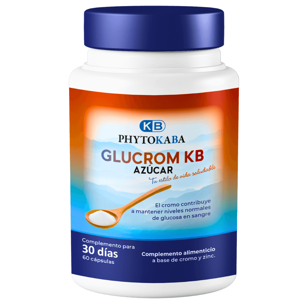 Glucrom Kb 60 Cápsulas A Base De Cromo Y Zinc_0