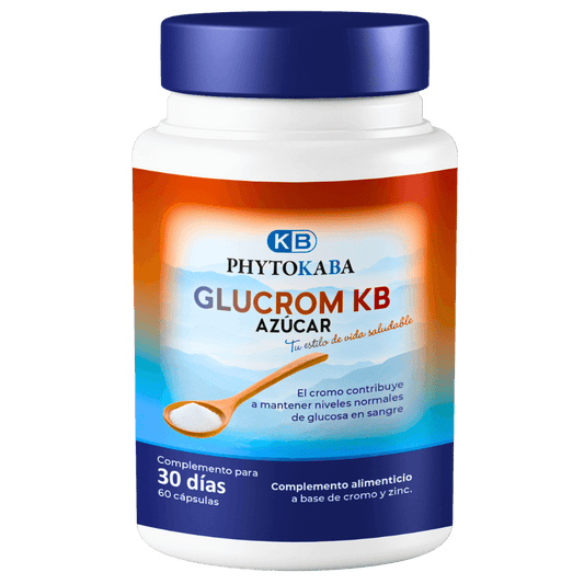 Glucrom Kb 60 Cápsulas A Base De Cromo Y Zinc_0