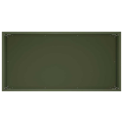 Macetero De Jardín Verde Oliva 60 X 30 X 50 Cm_3