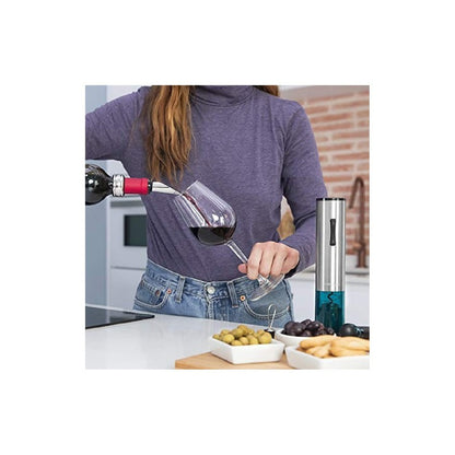 Sacacorchos Eléctrico Instantcork 1000 Gourmet. Abre Botellas En Solo 8 Segundos, Funciona Con 4 Pilas, Luz Led, Aguja H_2