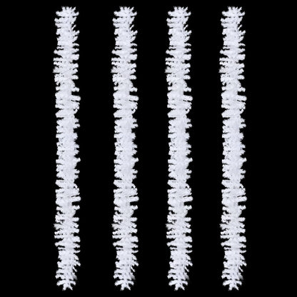 Vidaxl Guirnaldas De Navidad 4 Unidades Pvc Blanco 270 Cm_1