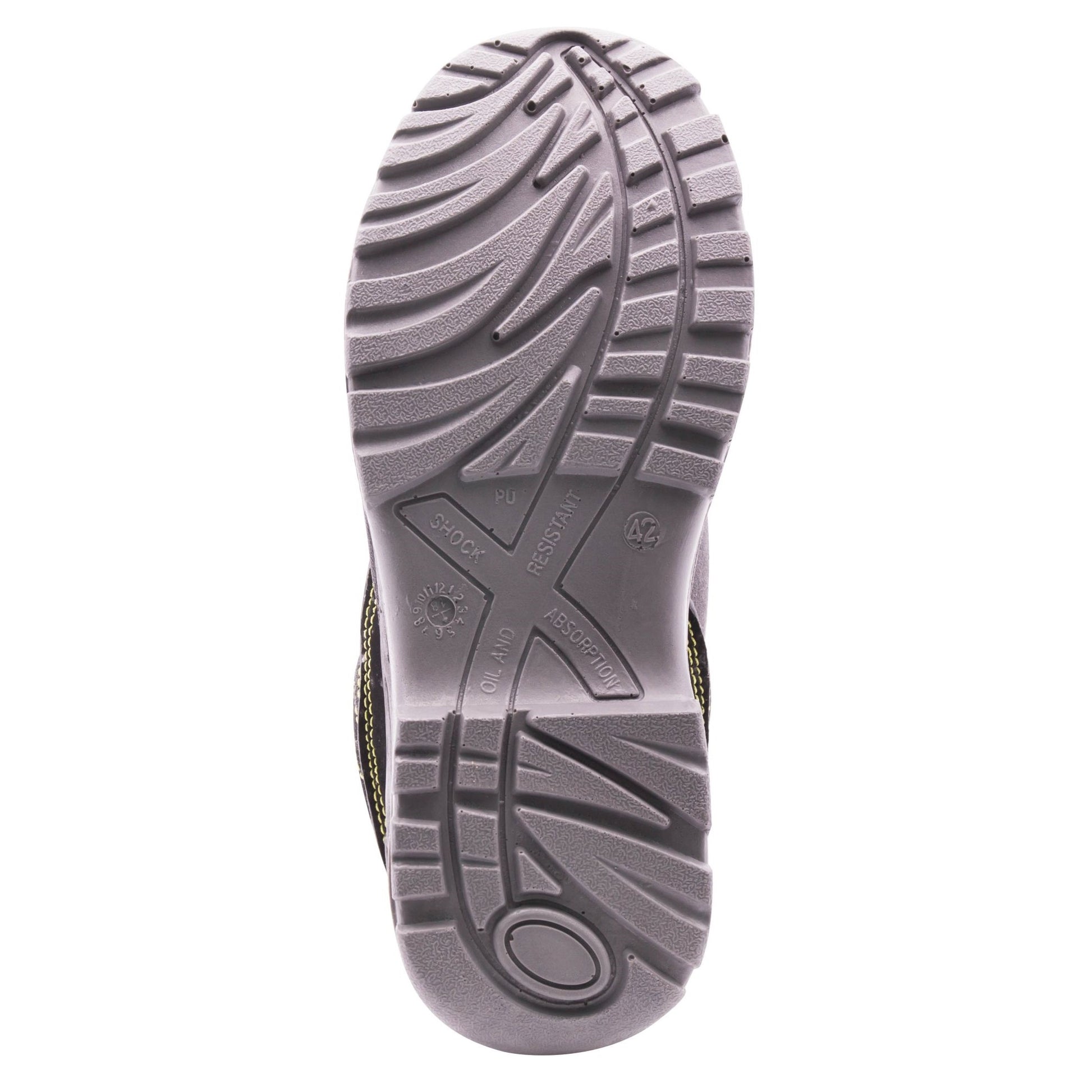 Goodyear Calzado De Seguridad Piel Serraje Gris, Alta Resistencia, Forro Antibacteriano Talla 36_1