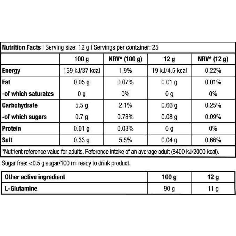 Glutamine Zero 300 Gr Melocotón_1