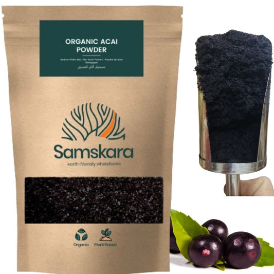 Açaí Liofilizado En Polvo Bio - 250g | Superalimento Ecológico Vegano Para Batidos, Smoothies Y Zumos_0